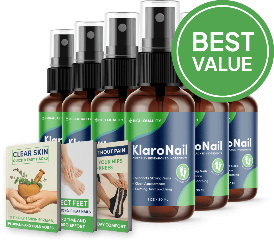 KlaroNail® 6 bottle pack — 180-day nail health supply